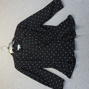 Black Polka Dot Blazer